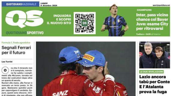 Il QS in prima pagina sulla Champions: "Inter, c