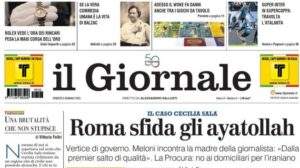 La prima pagina de Il Giornale: "Super Inter in Supercoppa: travolta l