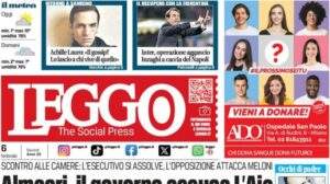 La prima pagina di Leggo sul debutto con gol di Felix al Milan: "Gioca Joao"